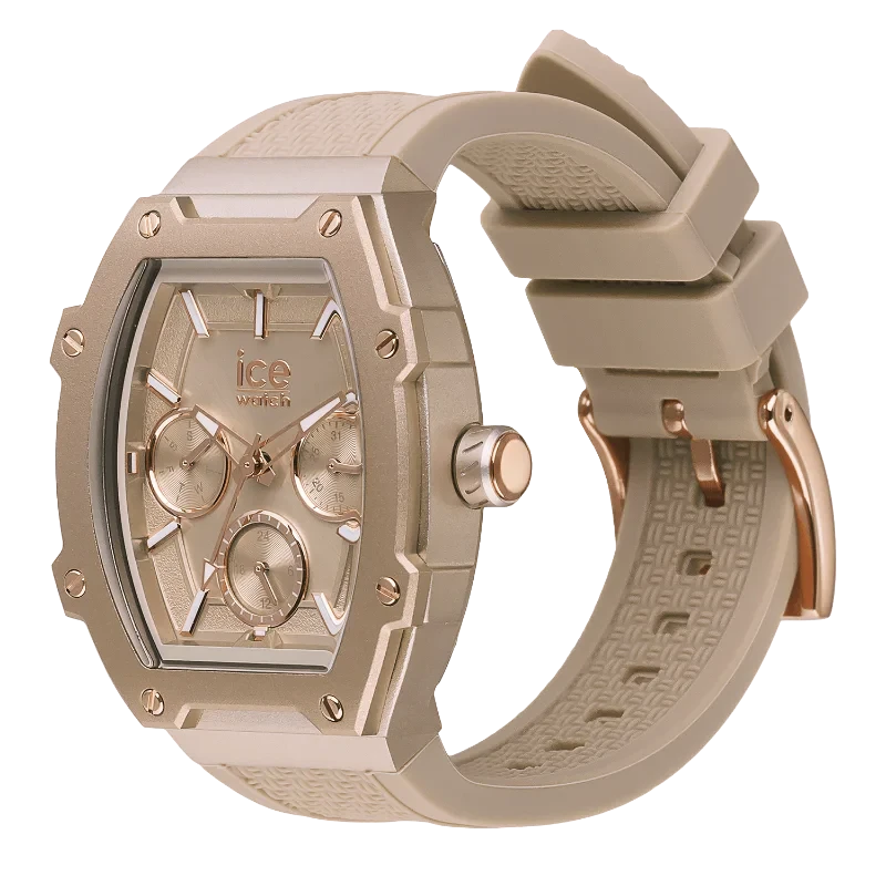 Montre Élégante ICE Boliday Timeless Taupe Rose-Gold