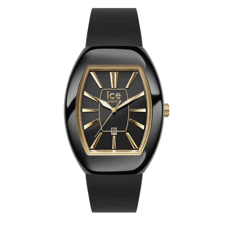Montre Élégante ICE Dome Black Gold Noir Doré