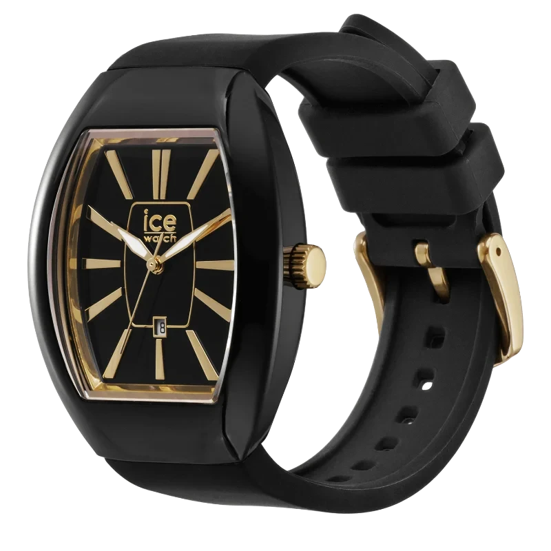 Montre Élégante ICE Dome Black Gold Noir Doré