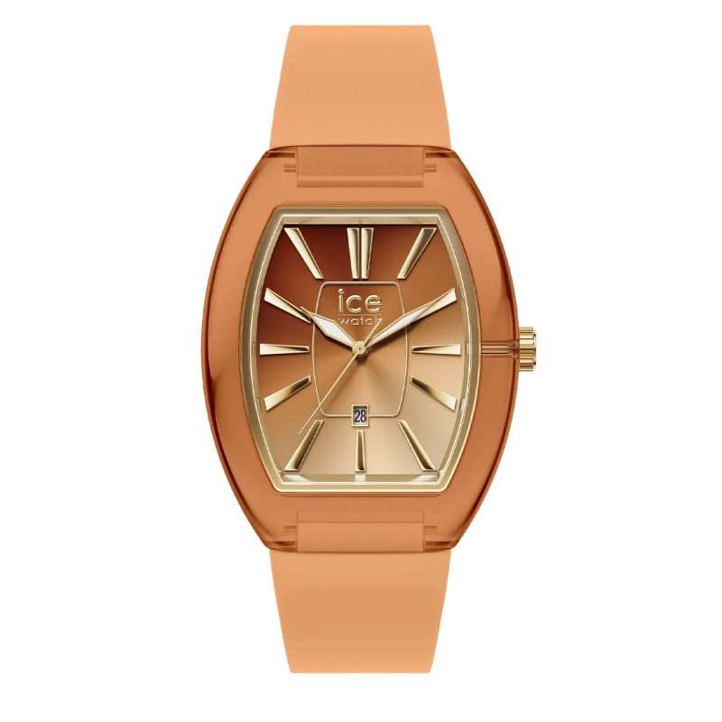 Montre Élégante ICE Dome Peach Cherry Sunset Orange