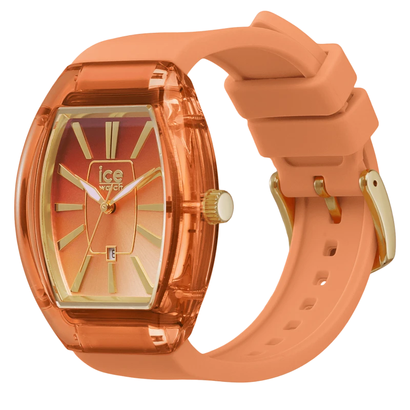 Montre Élégante ICE Dome Peach Cherry Sunset Orange