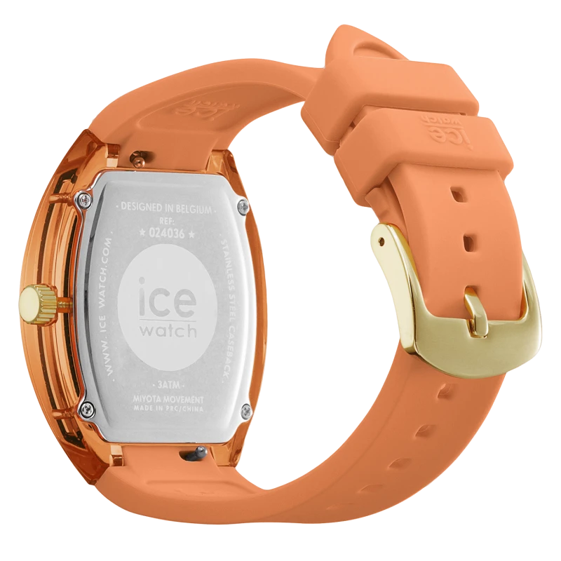Montre Élégante ICE Dome Peach Cherry Sunset Orange