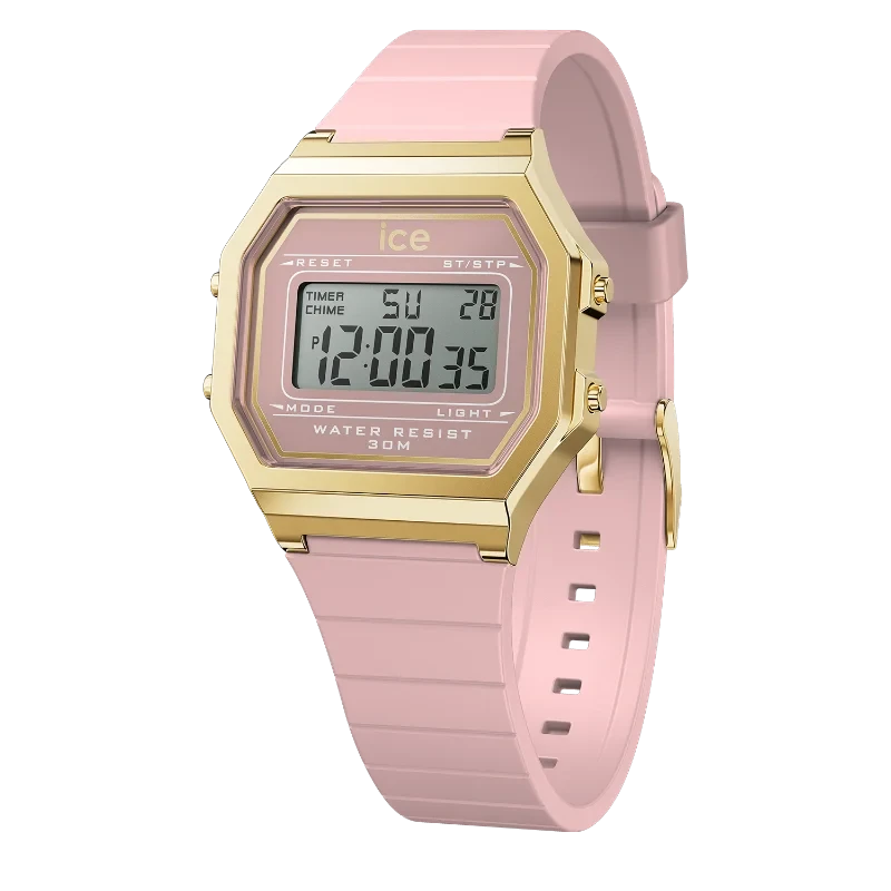Montre Digitale ICE Digit Retro Blush Pink Rose
