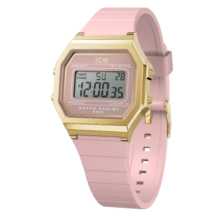 Montre Digitale ICE Digit Retro Blush Pink Rose