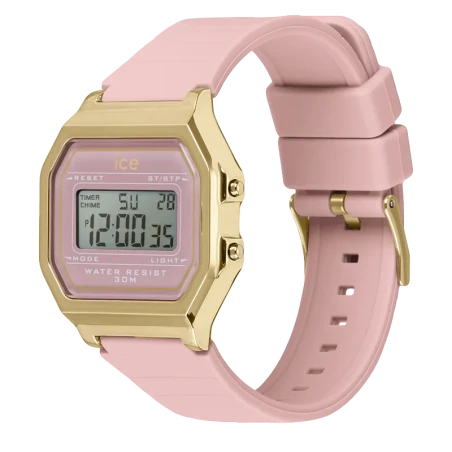 Montre Digitale ICE Digit Retro Blush Pink Rose