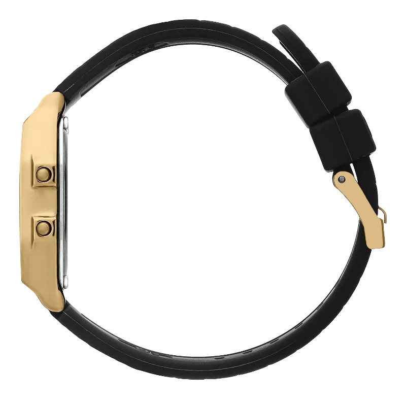 Montre Digitale ICE Digit Retro Black Gold Noir