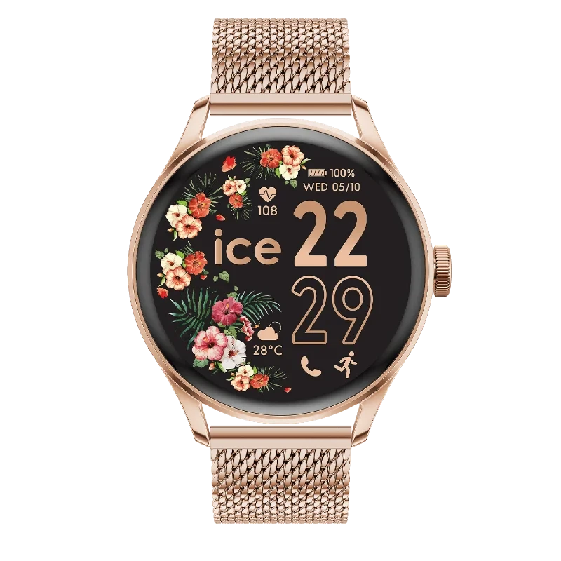 Montre Connectée ICE Smart 2.0 Rose-Gold Milanese