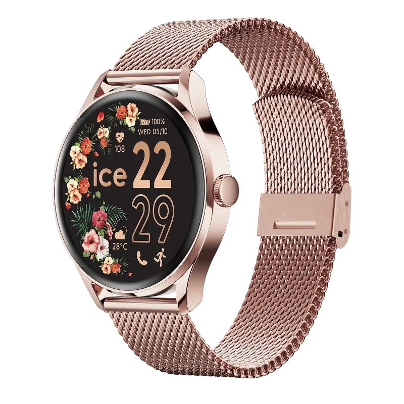 Montre Connectée ICE Smart 2.0 Rose-Gold Milanese