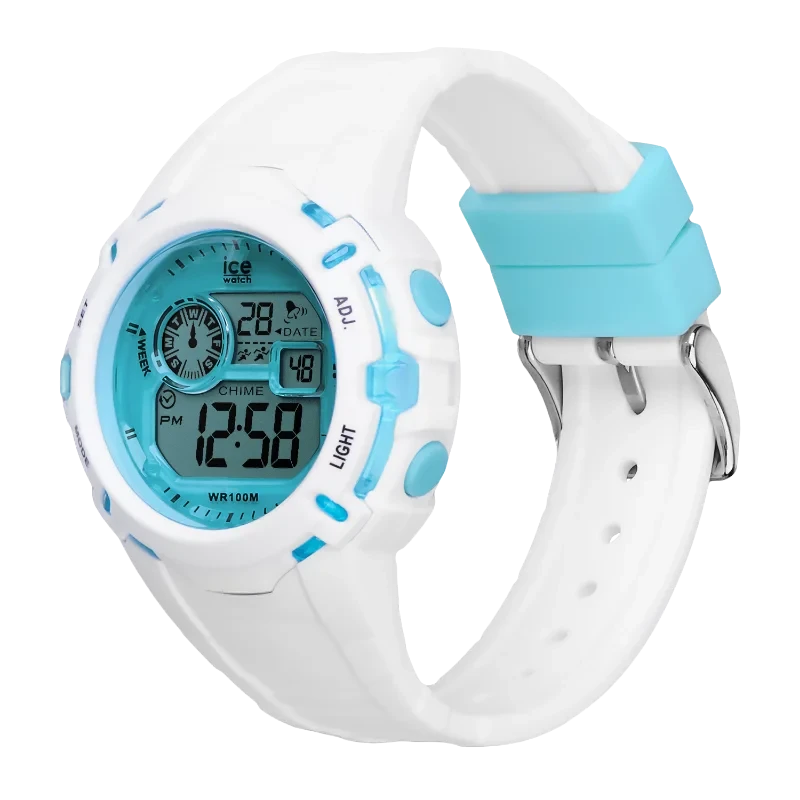 Montre Fun ICE Digit Explorer White Blue Digitale