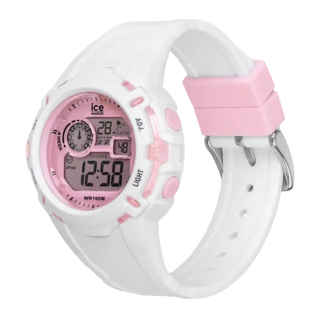 ICE digit explorer - White Pink – Montre Digitale Élégante
