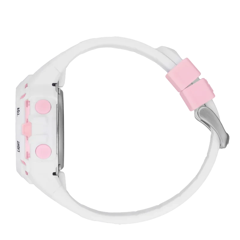 ICE digit explorer - White Pink – Montre Digitale Élégante