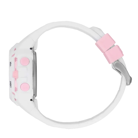 ICE digit explorer - White Pink – Montre Digitale Élégante