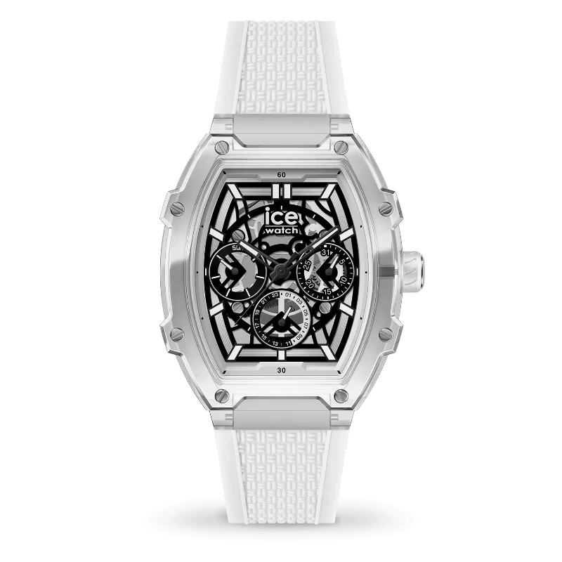 ICE boliday clear - White – Montre Élégante à Boîtier Transparent
