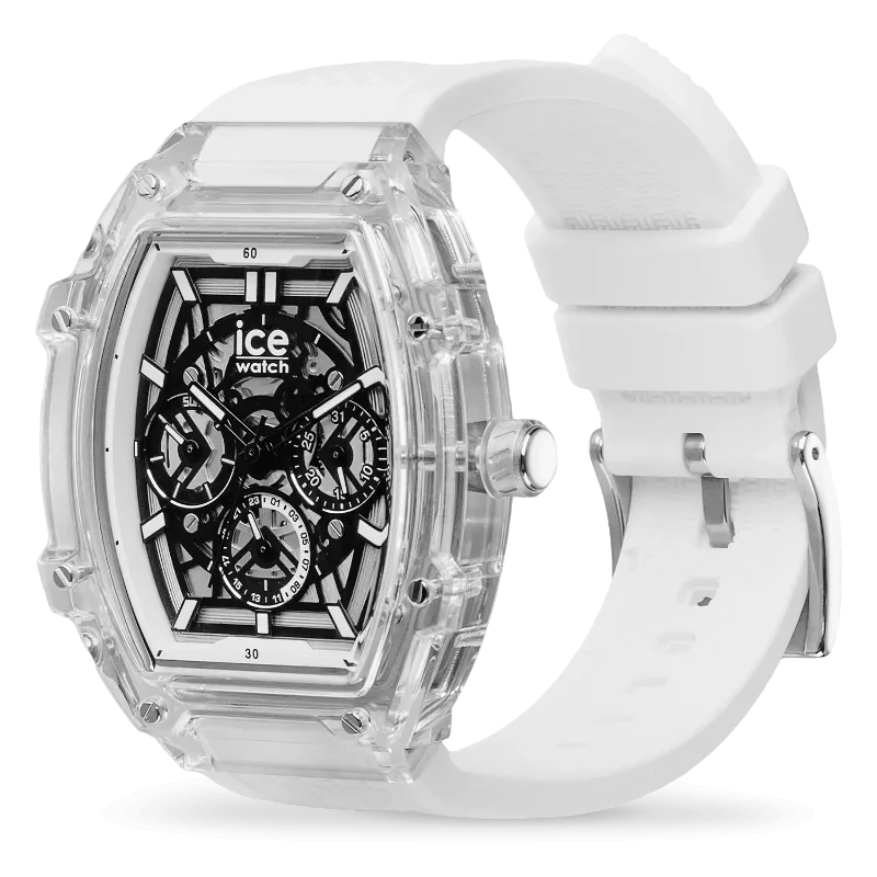 ICE boliday clear - White – Montre Élégante à Boîtier Transparent