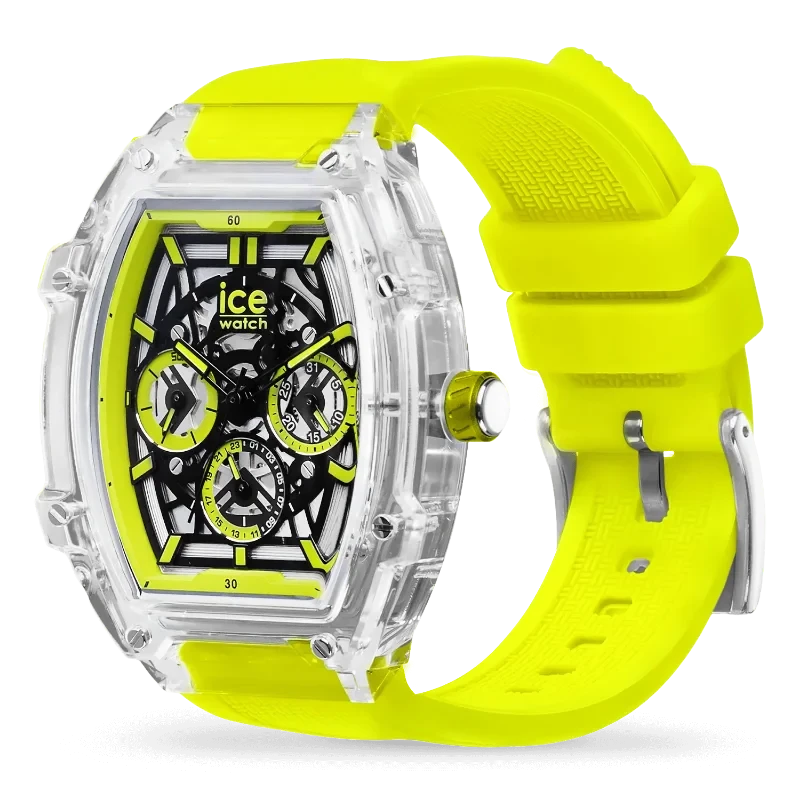 ICE boliday clear - Yellow – Montre Élégante à Boîtier Transparent