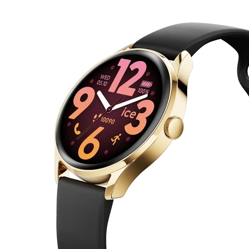 ICE smart 3.0 ronde 1.20 - Gold Black 025106 – Montre Connectée Élégante