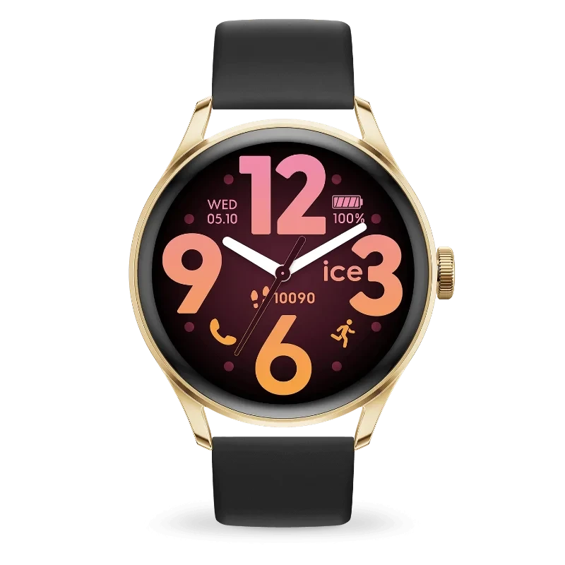 ICE smart 3.0 ronde 1.20 - Gold Black 025106 – Montre Connectée Élégante