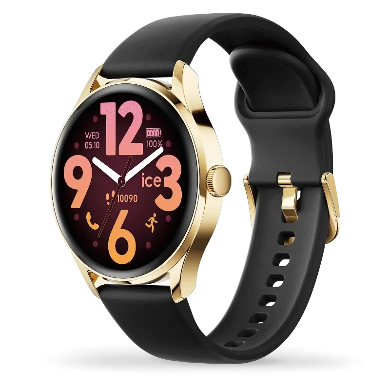 ICE smart 3.0 ronde 1.20 - Gold Black 025106 – Montre Connectée Élégante