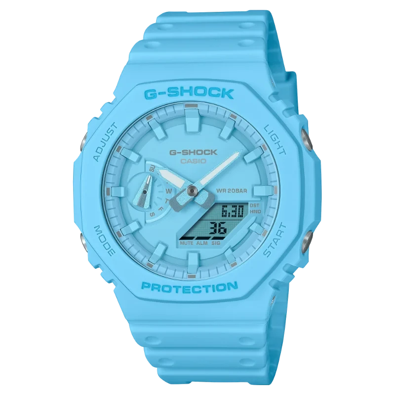 Casio G-Shock GA-2100-2A2ER : Montre Monochrome Turquoise
