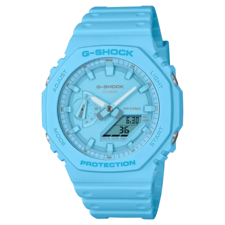 Casio G-Shock GA-2100-2A2ER : Montre Monochrome Turquoise