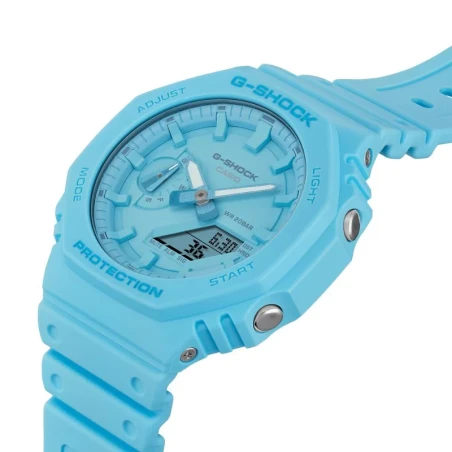 Casio G-Shock GA-2100-2A2ER : Montre Monochrome Turquoise