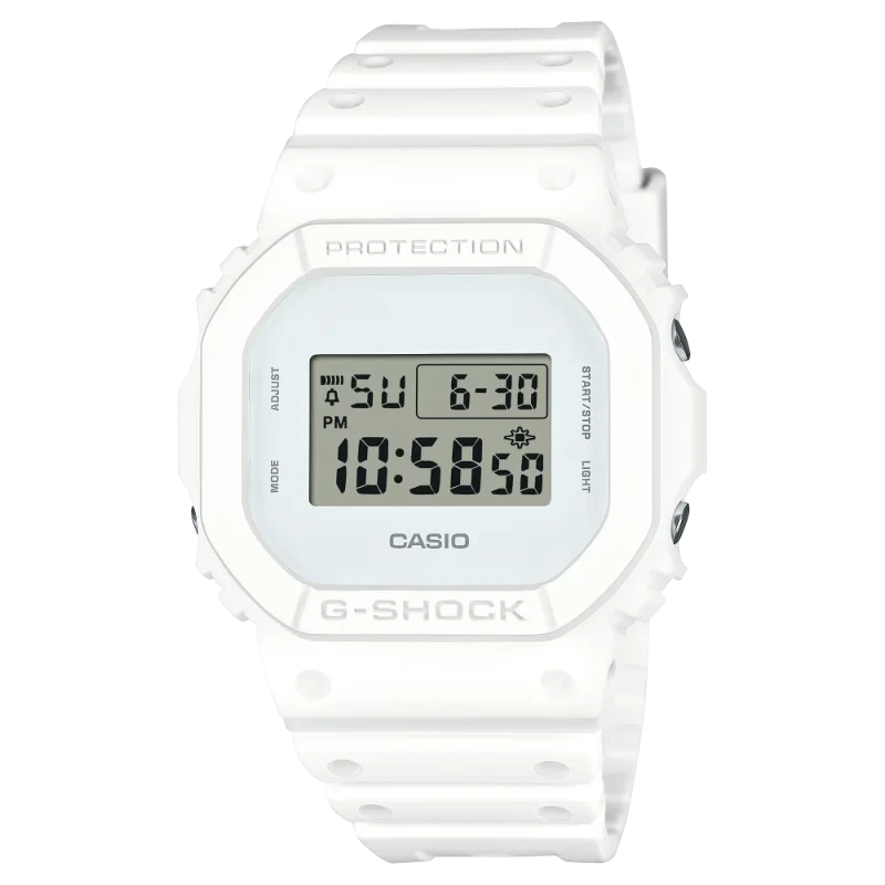 Casio G-Shock DW-5600WW-7ER : Montre Monochrome Blanche