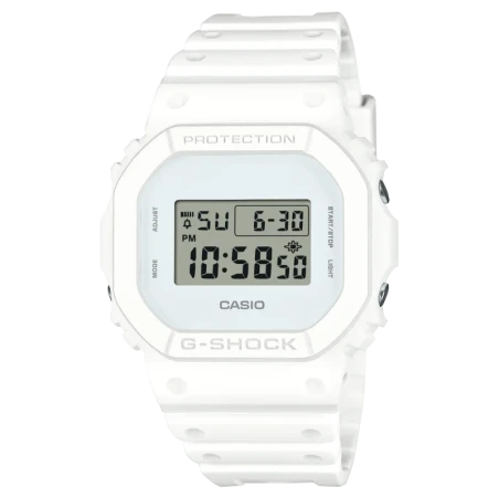 Casio G-Shock DW-5600WW-7ER : Montre Monochrome Blanche