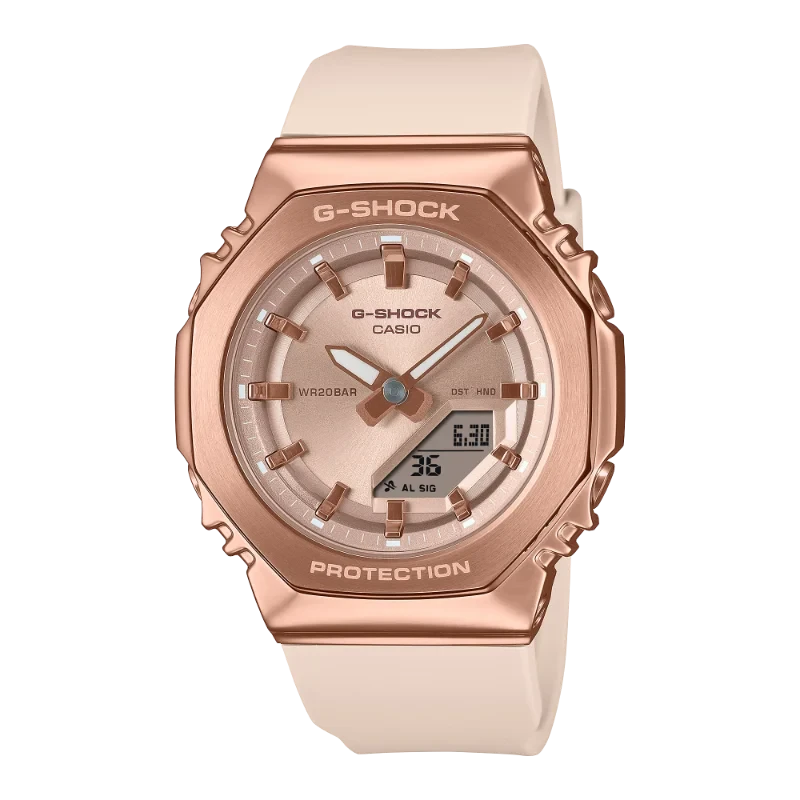 Casio G-Shock GM-S2110PG-4AER : Montre Rose Doré Écologique