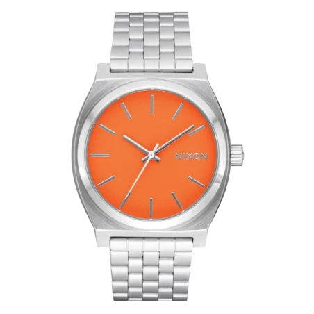 Montre Nixon - Time Teller - Silver / Mandarin
