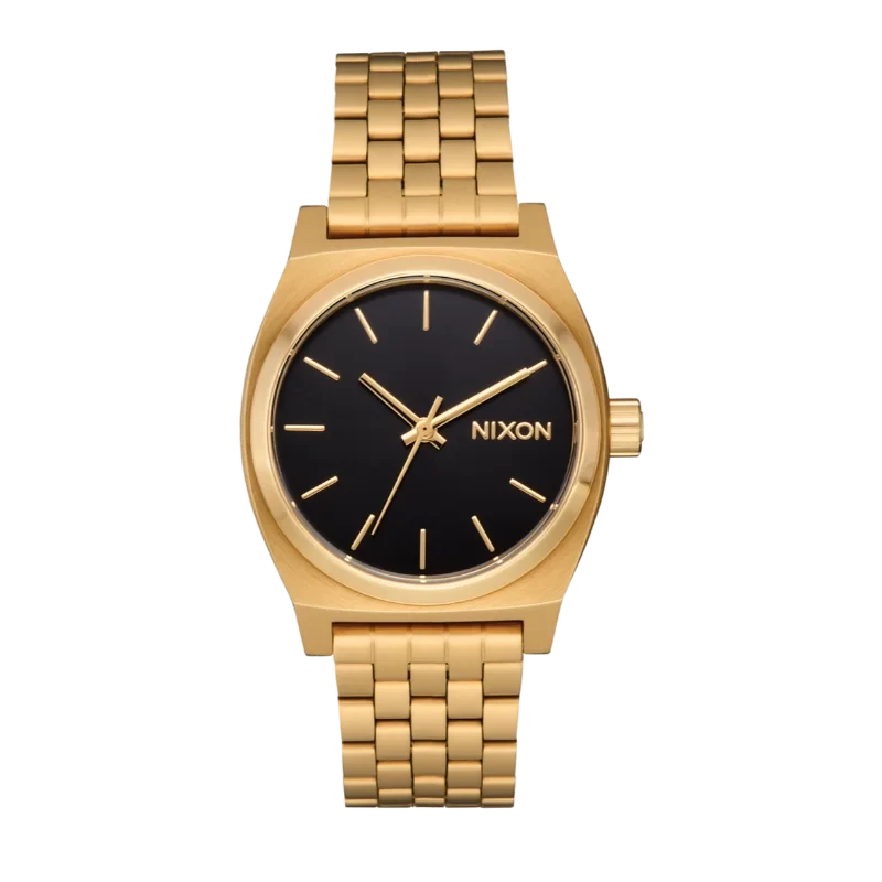 Montre Nixon - Medium Time Teller -  Gold / Black / Gold