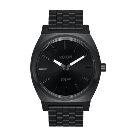 Montre Nixon - Time Teller Solar - Noir uni / blanc