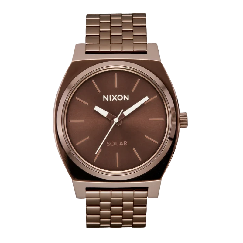 Montre Nixon - Time Teller Solar - Chocolate / Cappuccino