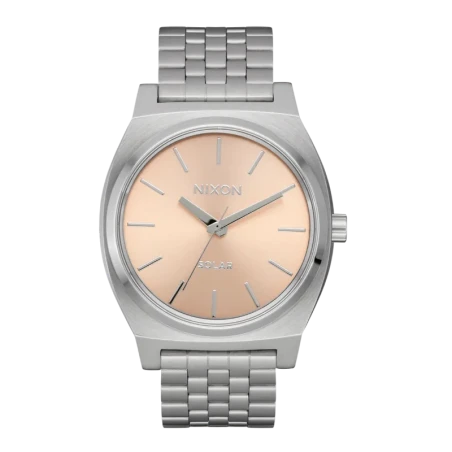 Montre Nixon - Time Teller Solar - Silver / Salmon