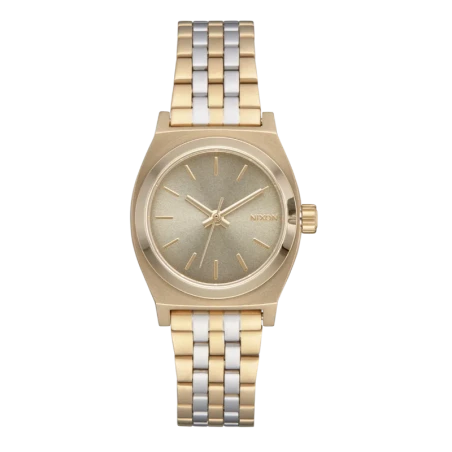 Nixon - copy of Montre Nixon - Small Time Teller - Lt Gold/Silver/Vintage White