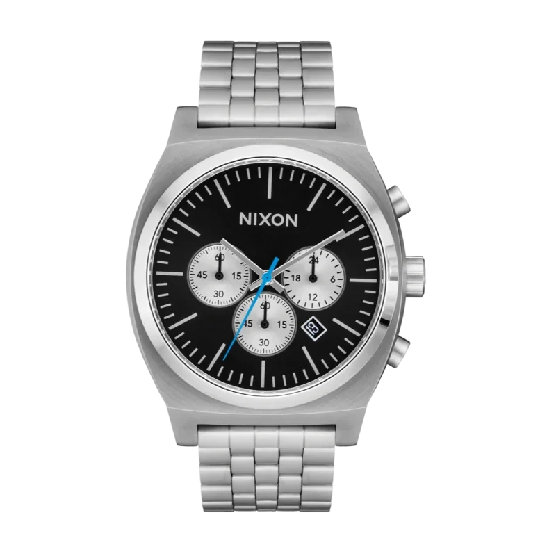 Montre Nixon - Time Teller Chrono - Chrome / Black / Chrome Sunray