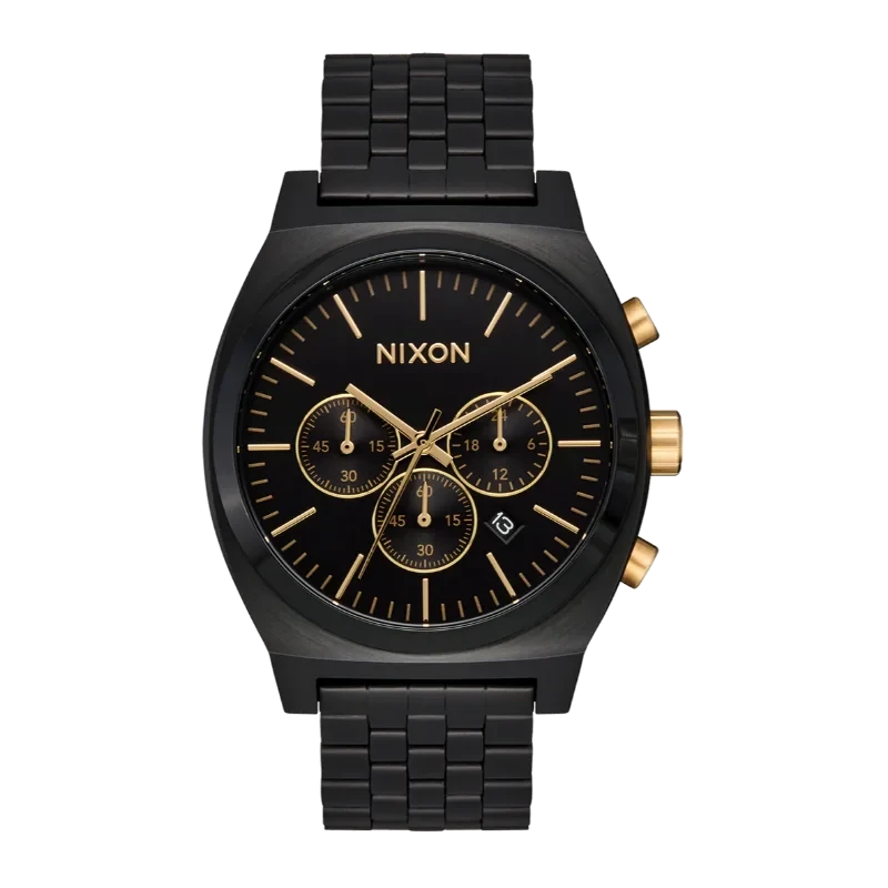 Montre Nixon - Time Teller Chrono - Black / Black / Gold
