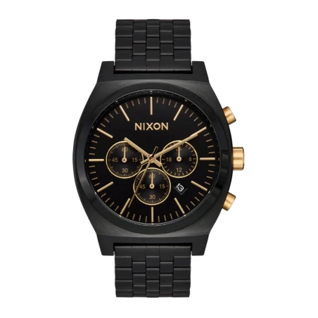 Montre Nixon - Time Teller Chrono - Black / Black / Gold