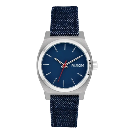 Montre Nixon - Medium Time Teller Denim - Silver / Indigo / Denim