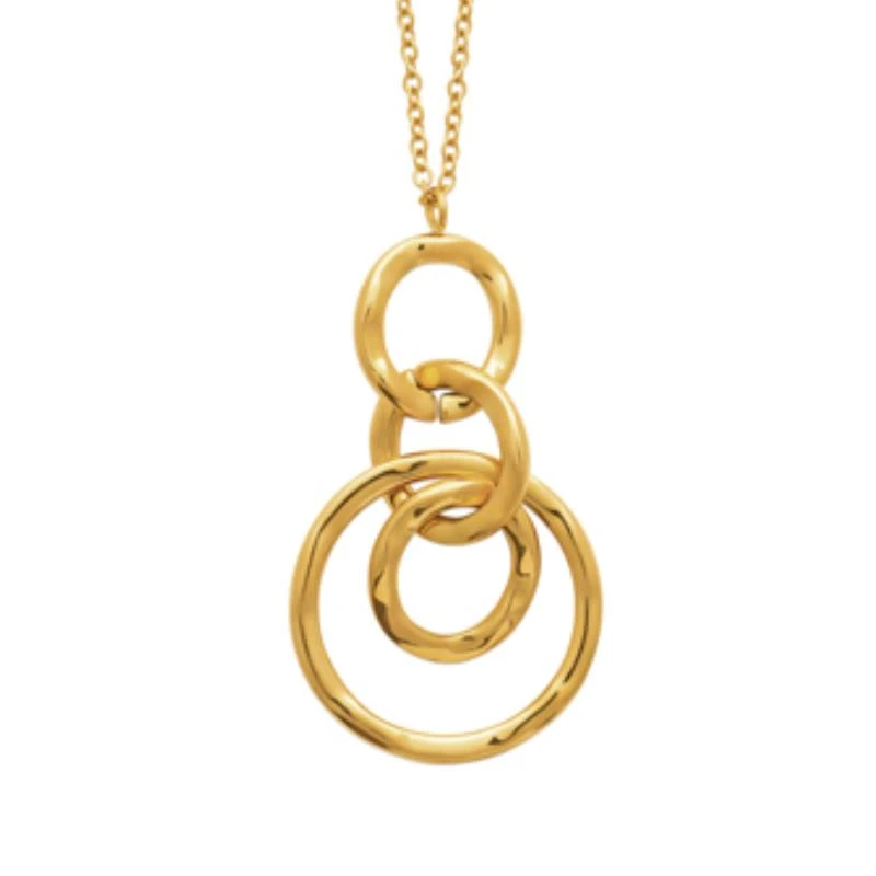 Collier Acier PVD Doré
