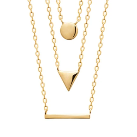 Collier Plaqué Or 750 3Mic 40cm