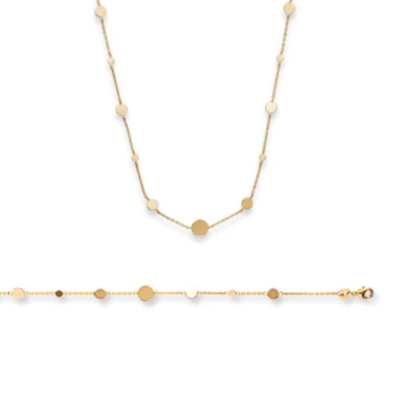 Collier Plaqué Or 750 3Mic 45cm