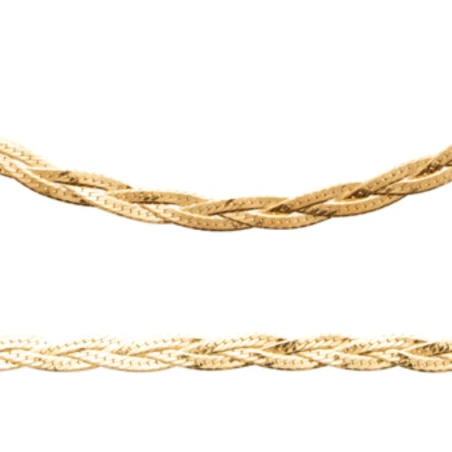 Collier Plaqué Or 750 3Mic 45cm