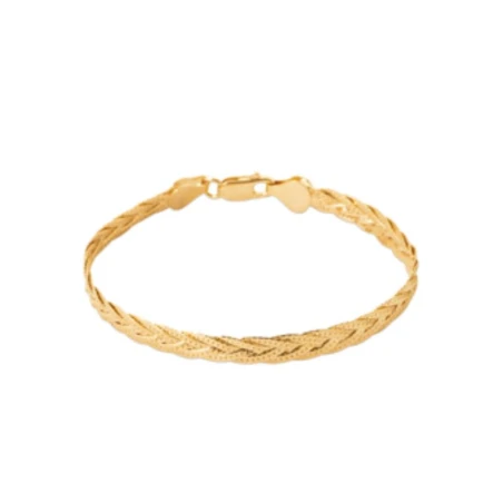 Bracelet Plaqué Or 750 3Mic 18cm