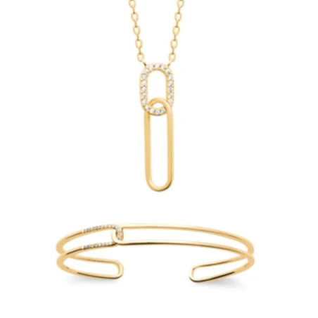 Collier Plaqué Or 750 Oz 45cm
