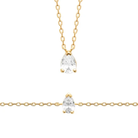 Collier Plaqué Or 750 3Mic Oz 45cm