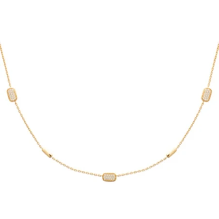 Collier Plaqué Or 750 3Mic Oz 45cm