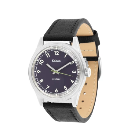 Montre Héritage Navy Epsom Noir | Kelton Vintage Française 1955
