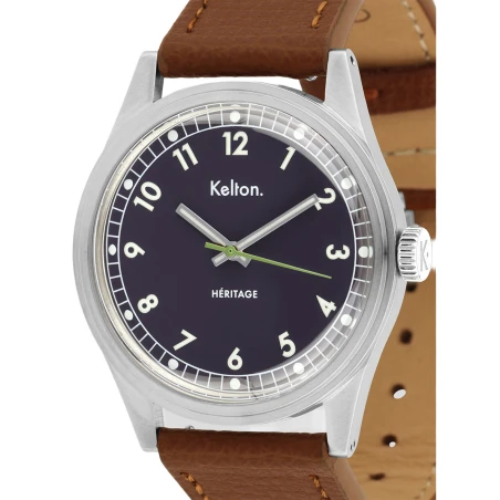 Montre Héritage Navy Epsom Camel | Kelton Vintage Française 1955