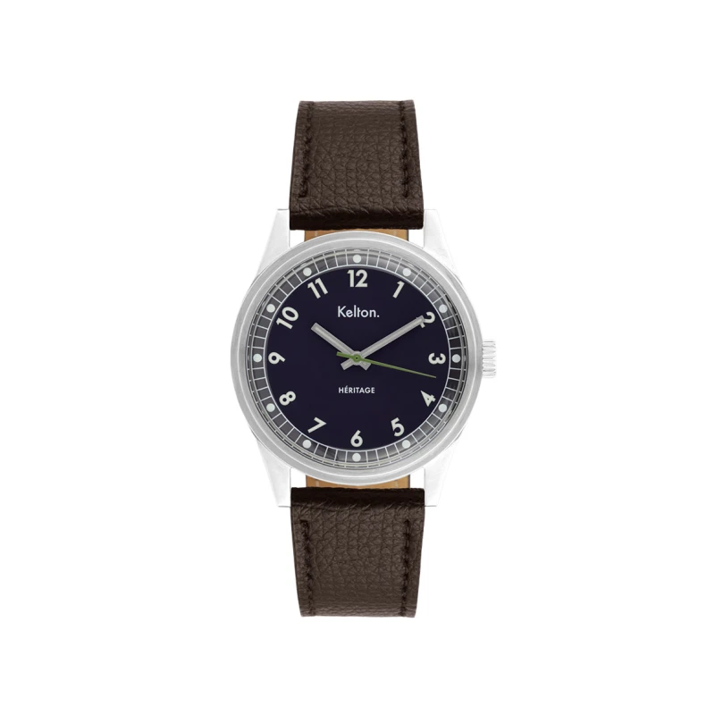 Montre Kelton Héritage Navy Epsom Navy | 9126012 | montre vintage française - Club de la Montre