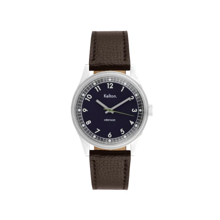 Montre Kelton Héritage Navy Epsom Navy | 9126012 | montre vintage française - Club de la Montre